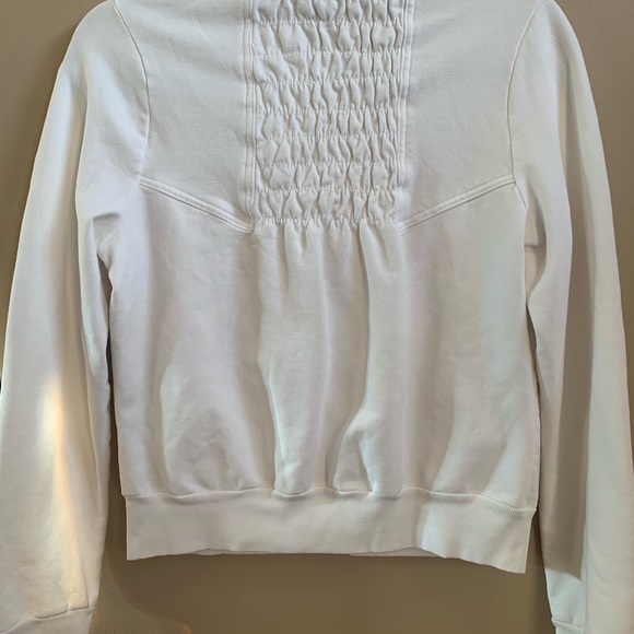 XCVI white zip-up sweatshirt - Picture 4 of 5